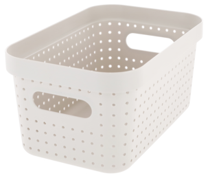 Oppbevaringskurv Neat beige, resirkulert plast