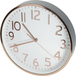 Väggklocka i rose, 29 cm