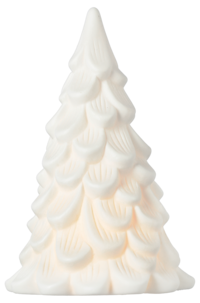 Minigran i keramik med LED-belysning