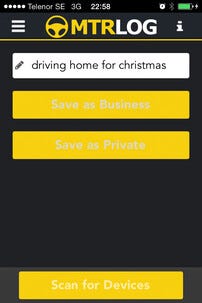 Elektronisk körjournal MTRLOG Pro