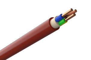 Amokabel installationskabel EXQ 3G1,5, faluröd