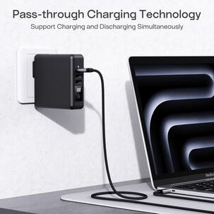 Matkalaturi 20 W ja varavirtalähde 10 000 mAh, PD 3.0