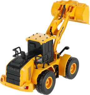 RC Bulldozer 1:24 Radio-ohjattava pyöräkuormain, ladattava, yli 6-vuotiaille