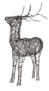 Ren med LED-belysning, 105 cm