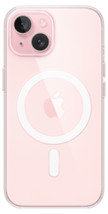 Mobilskal med MagSafe för iPhone 15, Apple Clear Case