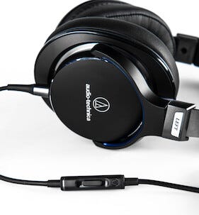 Audio Technica ATH-MSR7GM hodetelefoner med mikrofon