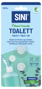 Sini refill toalettrengjøring, 2-pakning