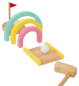 Golfsett i tre for barn, fra 3 år