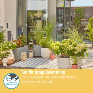 Gardena Micro-Drip bevattning terrass, balkong, 30 plantor