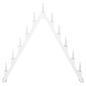 Konstsmide stor adventsljusstake, trä, vikbar, 86 cm