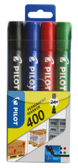 Pilot Permanent Marker, 4-pack merkepenner