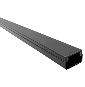 Selvklebende kabelkanal, svart, 2 meter