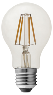 Dimbar LED-pære, E27 3,4 W, varmhvit