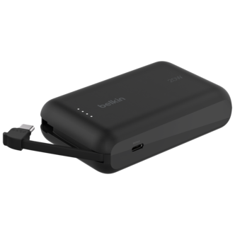 Belkin powerbank 10 000 mAh USB-C med kabel