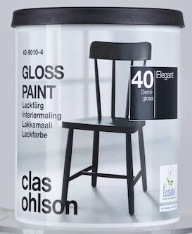 Interiørmaling halvblank glans 40, 0,75 liter