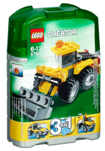 Lego tre-i-en minigravemaskin