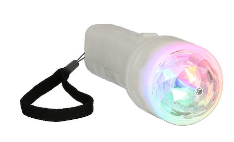 Ficklampa med discoeffekt