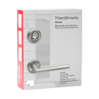 Habo Miami ytterdørsett uten låskasse