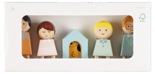 Dockhusdockor i trä