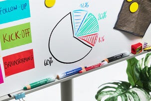 Stabilo MarkDry tusjer til whiteboard, flipover, 4-pakning