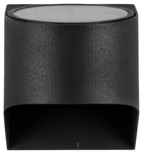 Vegglampe solcelle, svart