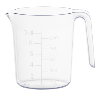 Litermått i plast, 1 liter