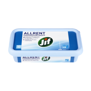 Jif engangsvåtmopp allrent, refill 10-pakning
