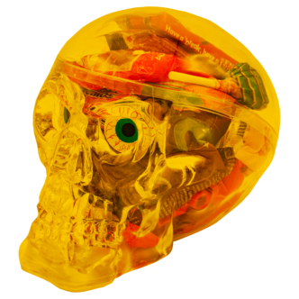 Halloweenhodeskalle med godteri, 333 g