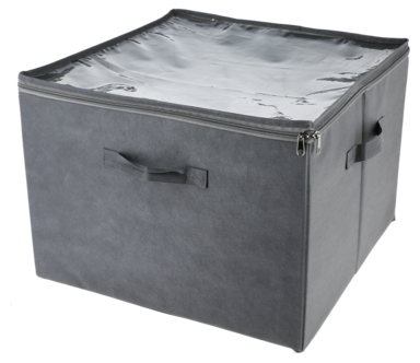 Skoförvaring tyg låda med justerbara fack, 44,5x44,5x32 cm