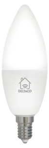 Deltaco Smart LED-lampa E14 4,5 W dimbar, SH-LE14CCTC