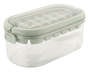 Islåda med lock, isbox och skopa