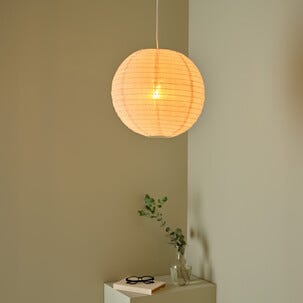 Northlight Ebba lampskärm till taklampa, linne, vit