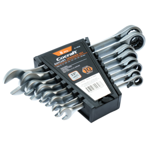 Cocraft spärrnyckelsats 8-19 mm, 8 delar