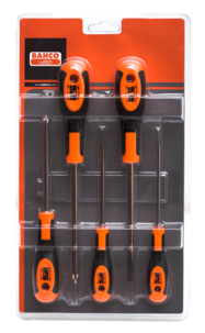 Skruvmejslar Bahco, 5 delar