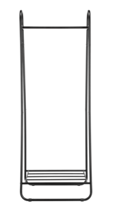 Vaaterekki kenkähyllyllä, musta