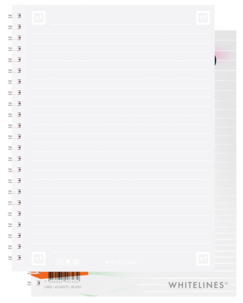 Whitelines kollegieblock A5 linjerat
