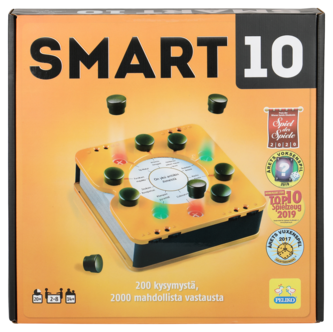 Smart 10 spel med frågekort, finska, från 14 år