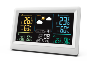 Trådløs værstasjon med 3 givere