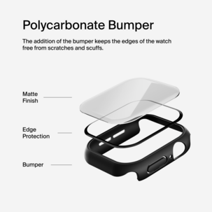 Belkin ScreenForce Bumper til Apple Watch Series 10 / 11, 42 mm