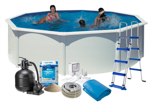 Stålramspool komplett Ø 4,6 m Swim & Fun