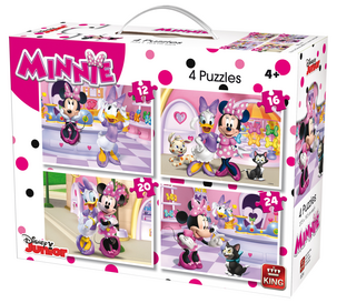Puslespill 4-i-1 med Disneymotiv