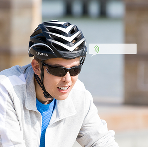 Livall BH62 Neo Sport Smart cykelhjälm svart / vit