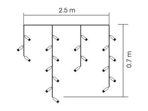 Förlängning till Istappsslinga kallvit LED, Northlight