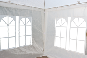Stort partytelt med vegger, 3 × 6 meter