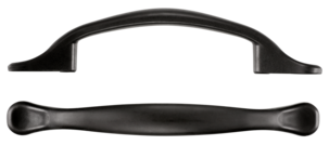 Handtag, svartlackerat