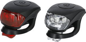 Hvit og rød mini-LED med strikk, 2-pakning