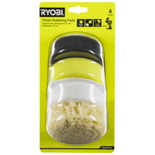 Ryobi polerhättor 75 mm 4-delar, RADPP75