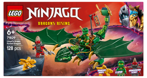 LEGO Ninjago Lloyds gröna skogsdrake 71829, från 6 år