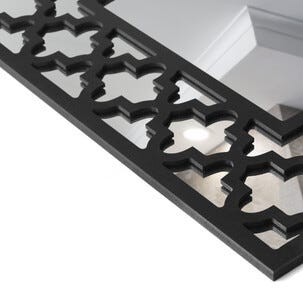 Koristeellinen seinäpeili 50x50 cm, musta