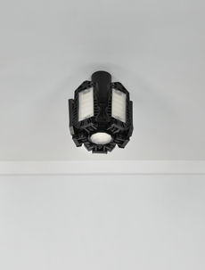 Garasje- og bodlampe med 5 justerbare blad, 22 W